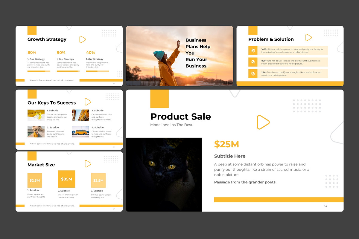Business Plan -Presentation Template, a Presentation Template by MNML Agency (Photo 11 of 34)
