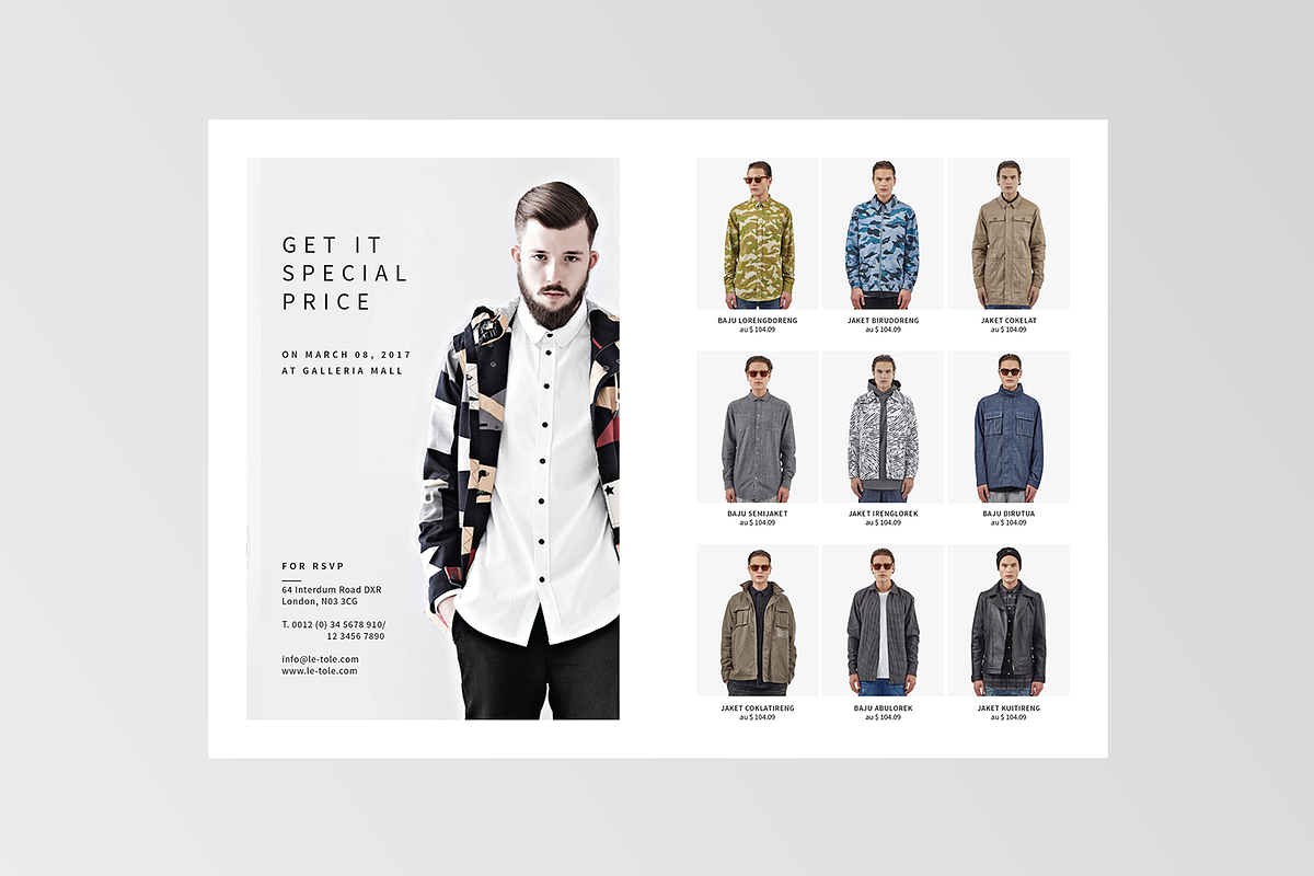 Bifold Fashion Brochure, a Brochure Template by BOXKAYU (Photo 6 of 6)