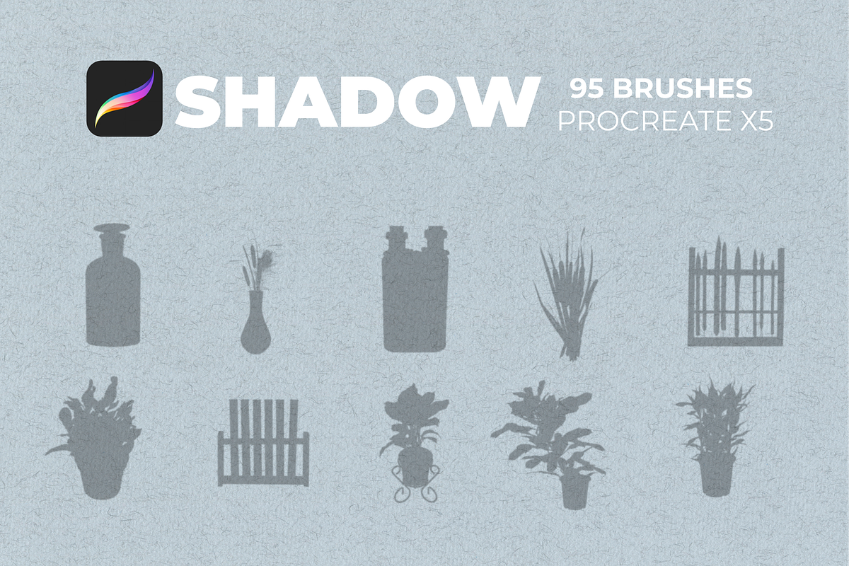 95 Shadows for PROCREATE, a Brush Add-On by Graphics Resources (Photo 9 of 13)
