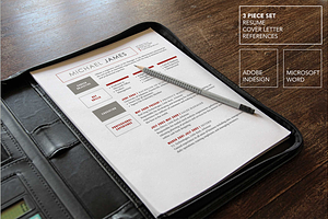Bold Red Modern Resume Template