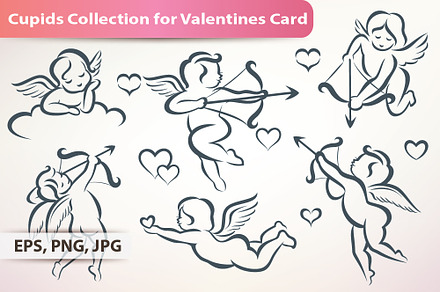 Cupid Collection for Valentines Card