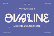 Ovaline - Modern Aesthetic Font, a Sans Serif Font by roomspace creative lab (Thumbnail 1 of 9)