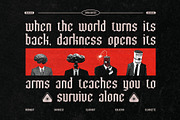 Maknin | Dark and Gothic Blackletter, a Blackletter Font by Ermedia Studio (Thumbnail 8 of 10)