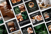 Massage Therapy Instagram Templates, a Social Media Template by DesignsbyMariaStudio (Thumbnail 1 of 9)