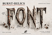 Burnt Relics Font, a Blackletter Font by Handmadefont (Thumbnail 16 of 16)