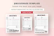Job Estimate Template, a Print Template by Snapybiz (Thumbnail 6 of 9)
