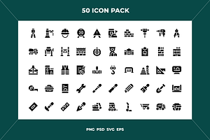 Construction icons, an Outline Icon by Wencory