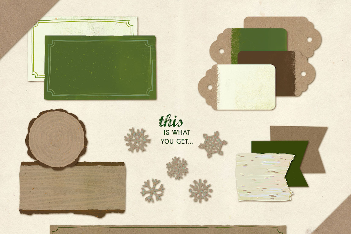 Graphics Bundle: Woodland Winter, a Templates & Theme by Jenny Hansen Suites (Photo 3 of 5)