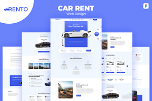 Car Rental WebDesign Landing Page