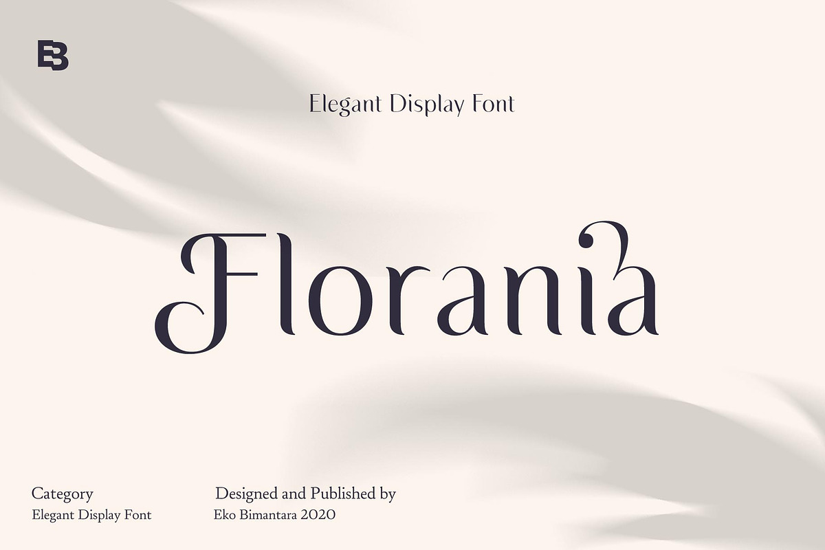 Florania; Elegant Font, a Sans Serif Font by Eko Bimantara (Photo 1 of 13)
