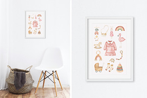 Baby Boho Watercolor Collection