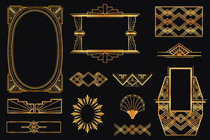 52 Art Deco Design Elements Vol.3