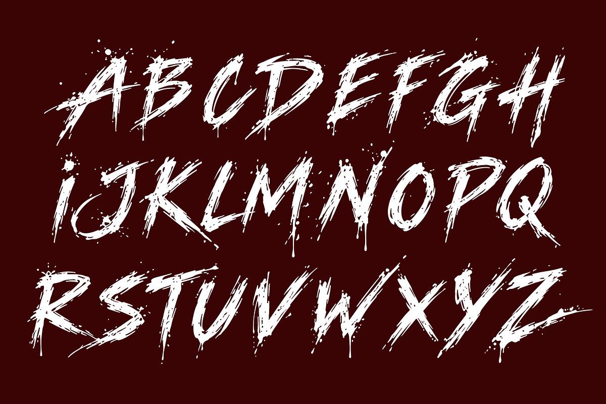 Huntwakes Midnight Slash Grunge font, a Handwritten Font by HypeWorksCo (Photo 14 of 15)