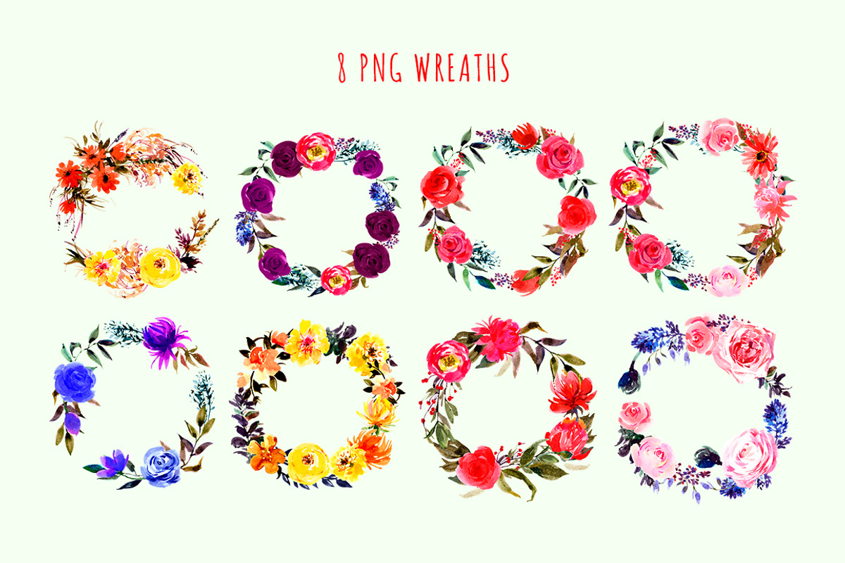 MULTI-COLORED FLOWERS, an Illustration by Nadiia Hanina (Photo 5 of 6)