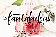 Fantabulous, a Script Font by Akifatype. (Thumbnail 1 of 6)