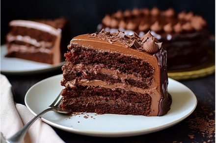 Moist Homemade chocolate cake, a Food & Drink Photo by Ylivdesign