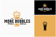 Beer Glass Froth Foam Pub Bar Logo, a Branding & Logo Template by Enola99d (Thumbnail 1 of 2)