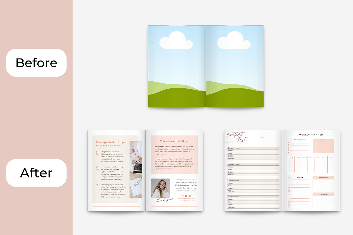 Magazine Book Mockups A5 Size, a Books & Magazine Mockup by NoemieDesigns (Photo 3 of 4)