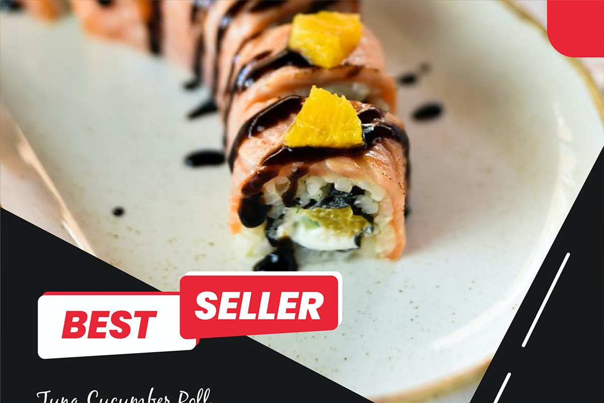 Sushi Restaurant Instagram Post, a Social Media Template by FDR Studio (Photo 4 of 6)