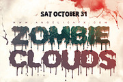 Melting Halloween Zombie Clouds, a Flyer Template by angelicafx (Thumbnail 1 of 3)