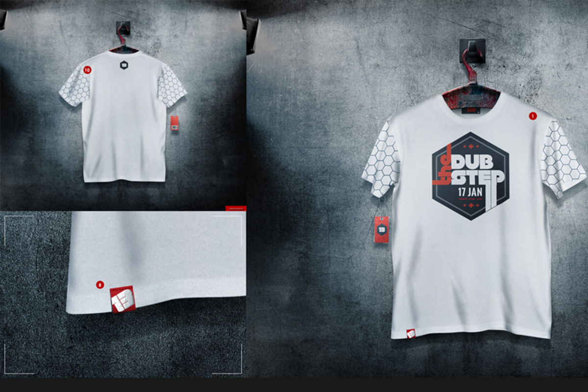 Men's T-shirt On 5 Stages Mock-up, a Hoody Mockup by Mocca Mockups Store (Photo 24 of 69)