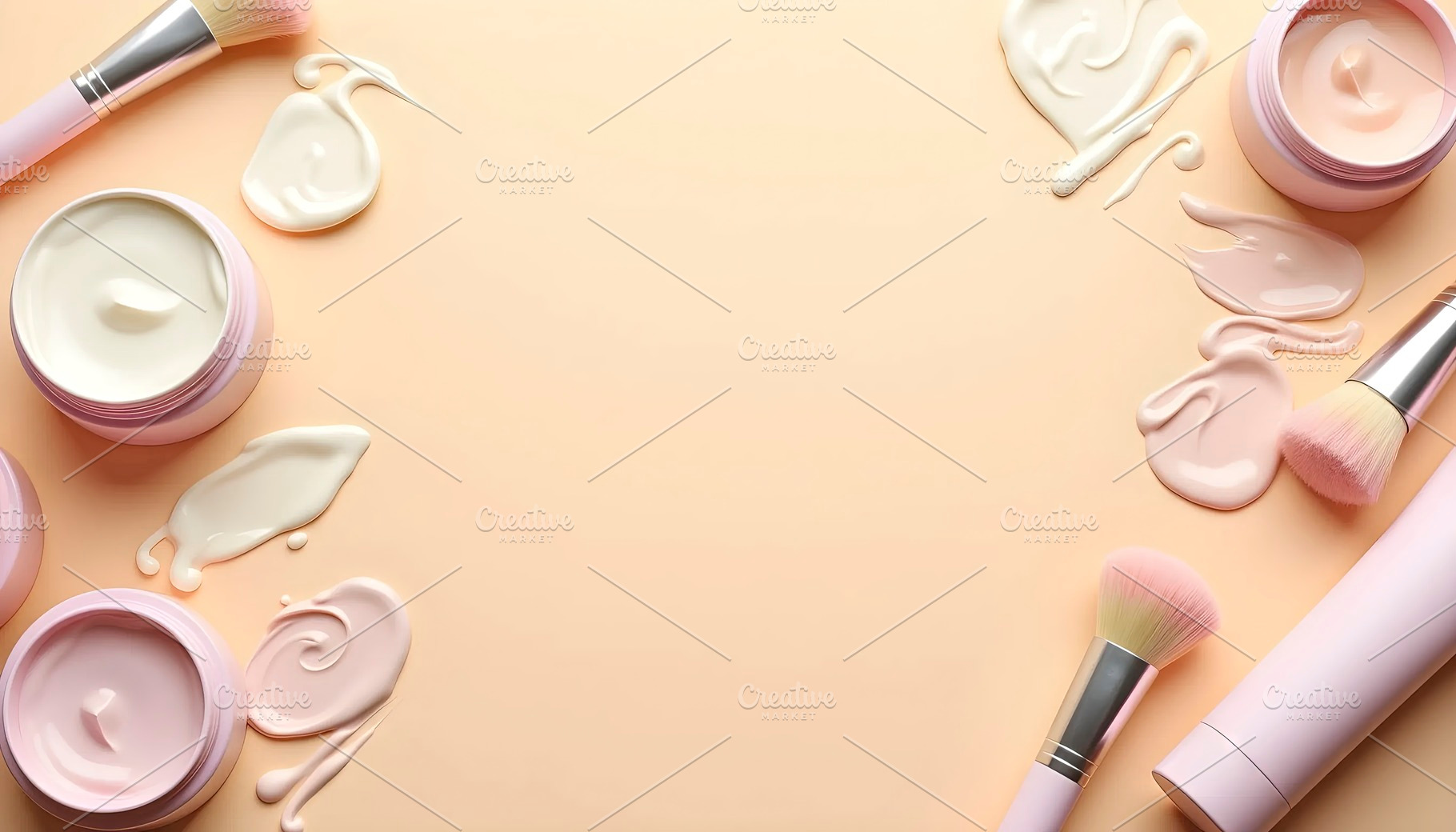 Flat Lay Minimal Cosmetic Branding S, a Photo by LOGOCREATIVE