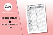 Blood Sugar & Blood Pressure Log, a Templates & Theme by Creative Corner (Thumbnail 1 of 4)