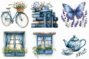 Dusty Blue Spring Clipart, an Illustration by Libby Wishes (Thumbnail 3 of 9)