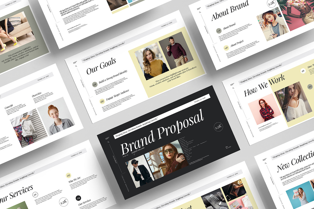 Brand Proposal Presentation Template, a Presentation Template by MightyDesign (Photo 1 of 8)