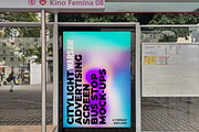 Warsaw Citylight Ad Bus Stop 11 v2, an Advertising Mockup by Graphic Shelter (Thumbnail 4 of 7)