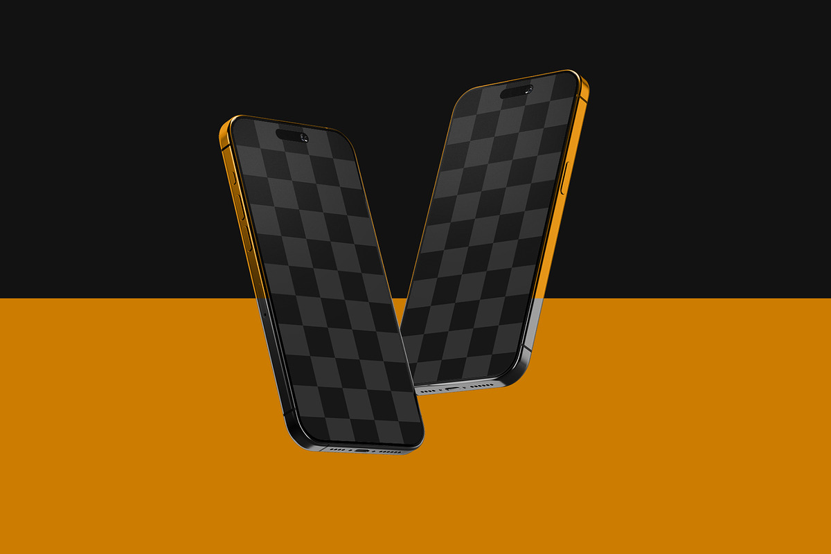 iPhone 15 Pro Mockup Set, an iPhone Mockup by Deeplab (Photo 3 of 9)