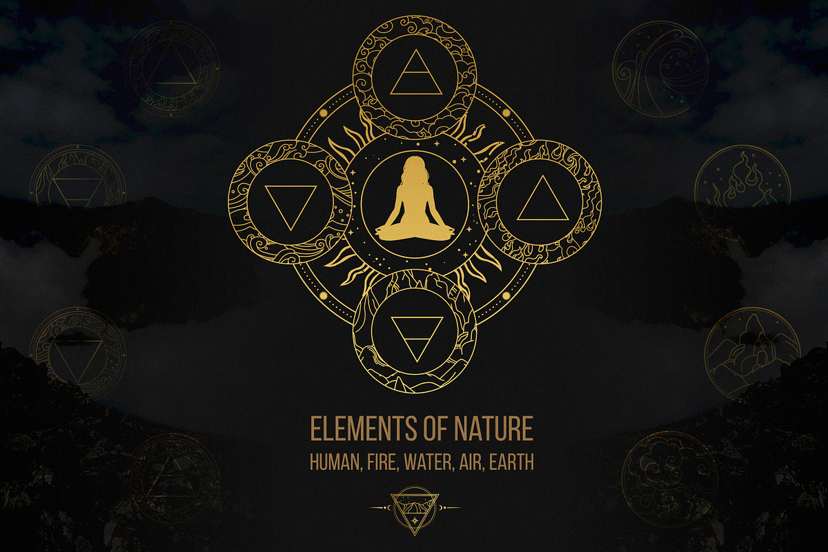 Elements of Nature. Vector art, a Person Illustration by Nadia Murash (Photo 1 of 6)