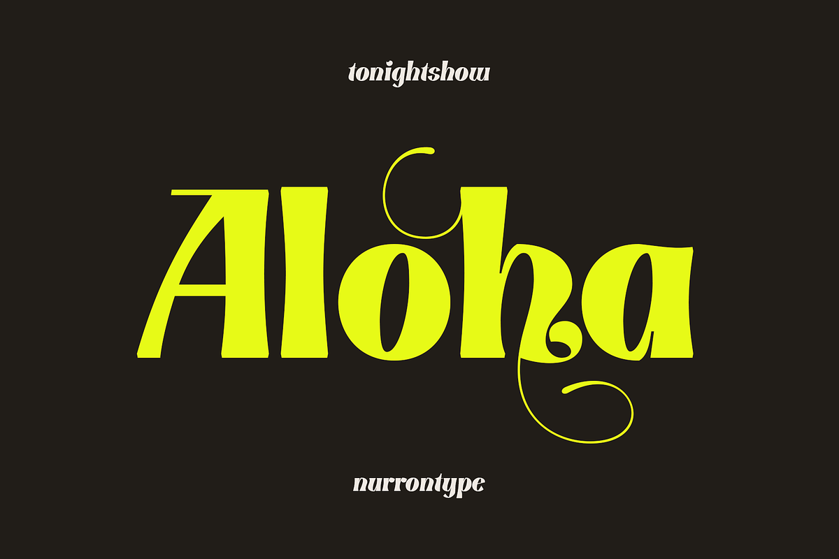 Tonight Show, a Serif Font by nurrontype (Photo 11 of 14)