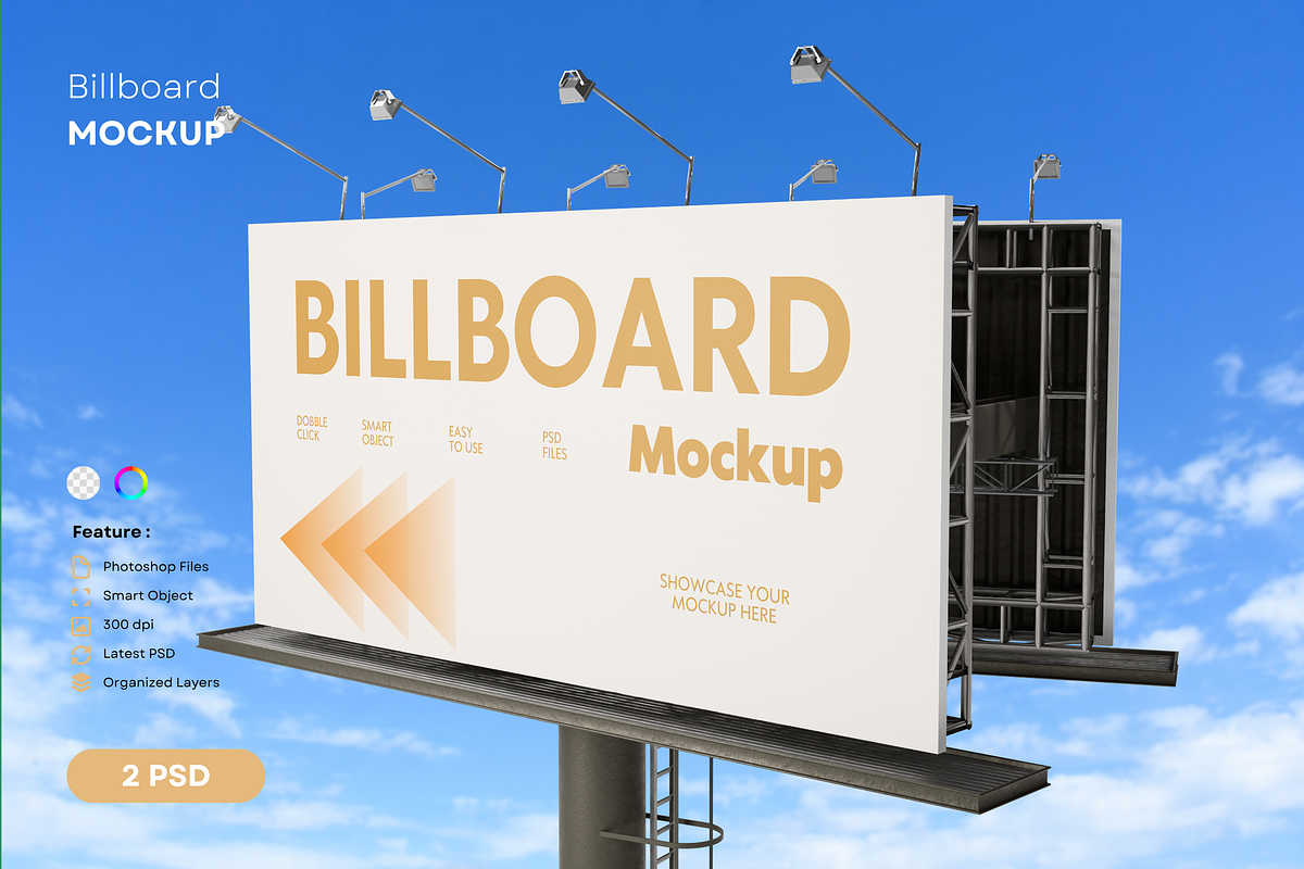 Outdoor Billboard Advertising Mockup, an Advertising Mockup by DSNA Mockup (Photo 1 of 3)