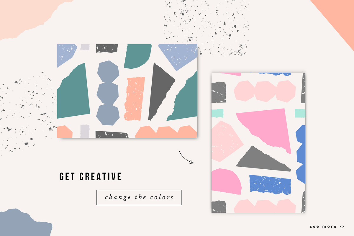 Paper Collage | Patterns + Extras, a Pattern Graphic by Studio Fevrier (Photo 9 of 10)