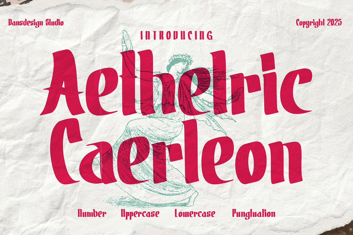 Aetheltic Caerleon Blackletter, a Blackletter Font by dansdesign (Photo 1 of 12)