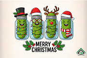 Christmas Pickles PNG, an Illustration by Craft Nest (Thumbnail 1 of 6)