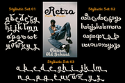 Eliavony Retro Script, a Script Font by madeDeduk (Thumbnail 7 of 8)