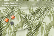 Sage-green foliage pattern, a Pattern Graphic by ANAKOTO (Thumbnail 9 of 13)