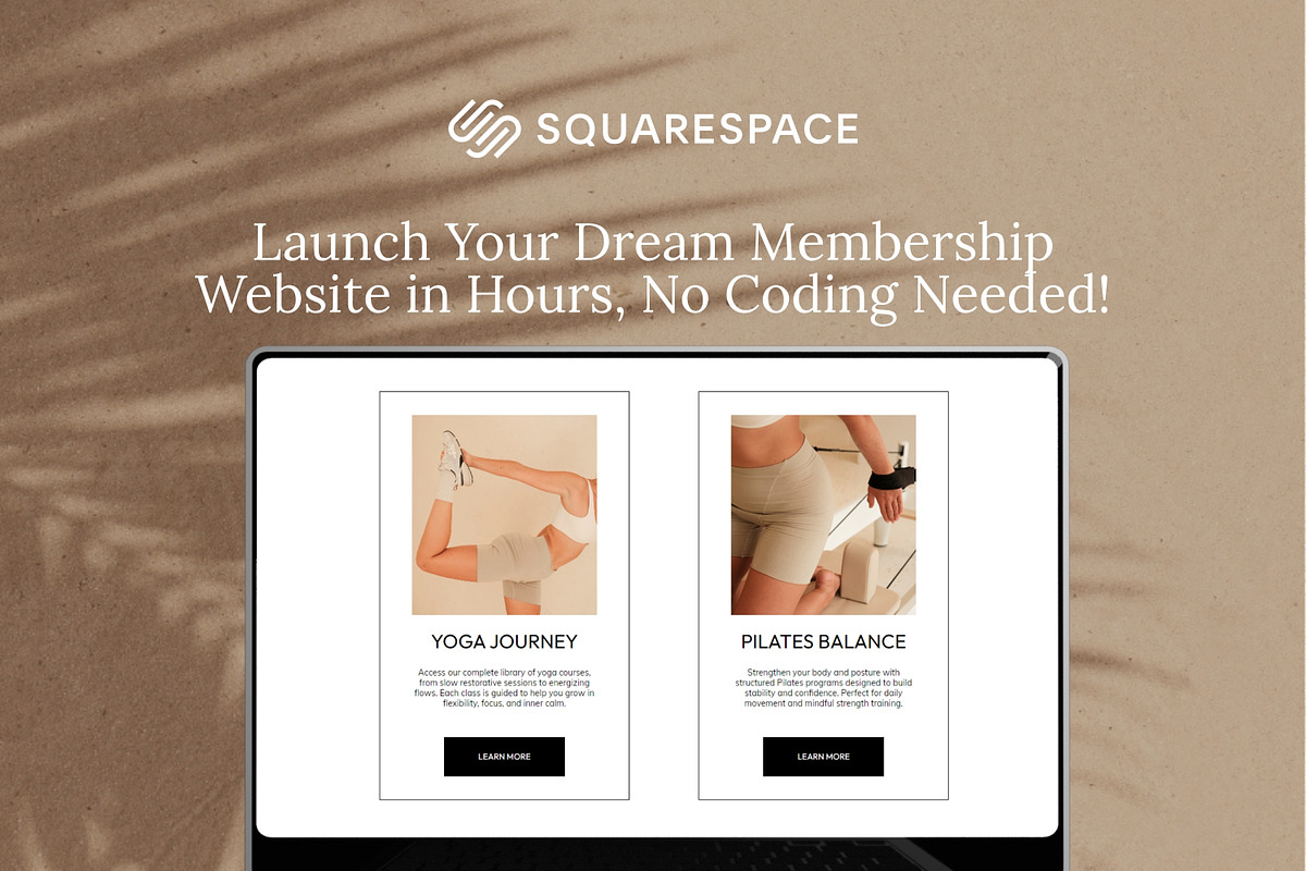 Squarespace Yoga Website Template, a Squarespace Template by Sofia Designs (Photo 4 of 9)