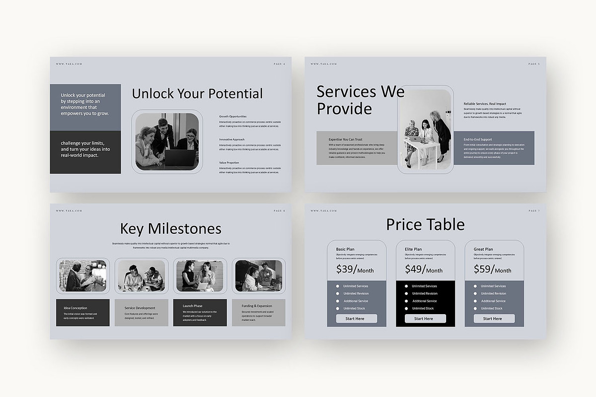 Taka : Pitch Deck Kit Keynote, a Presentation Template by Punkl Camp (Photo 3 of 16)