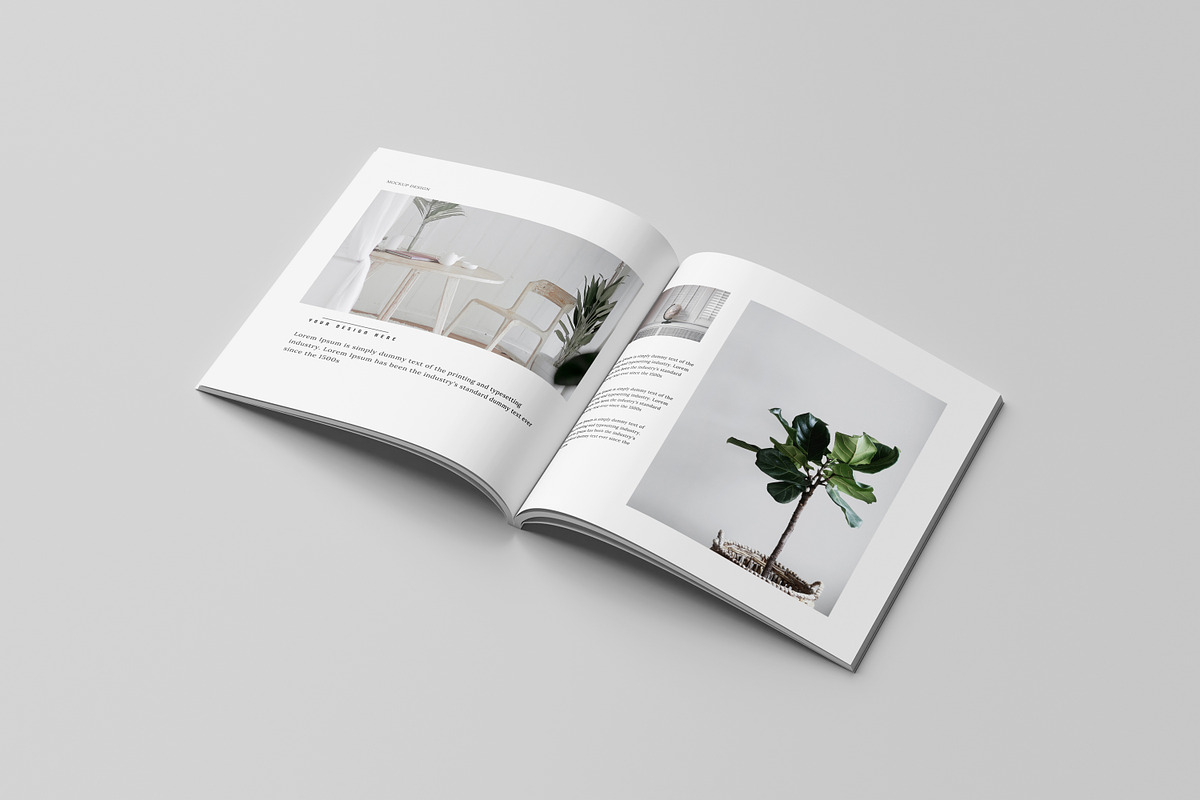 Square magazine mockup, a Magazine Template by Graphic_world89 (Photo 4 of 8)
