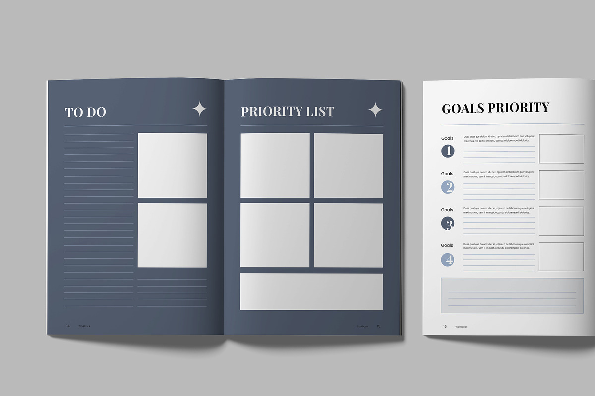 Daily Planner Simple Workbook, a Brochure Template by UICreative (Photo 5 of 5)