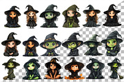 Cute Halloween Witch. TShirt Sticker, an Animal Illustration by KENO Mascots (Thumbnail 2 of 10)