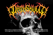Dreamfire Death Metal Font, a Blackletter Font by Ronny Studio (Thumbnail 2 of 11)