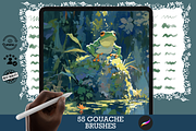 Nature Gouache Procreate Brushes, a Brush Add-On by Cozy Brushery (Thumbnail 1 of 9)