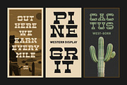 Pine Grit Western Display Font, a Slab Serif Font by Letterhend Studio (Thumbnail 3 of 9)