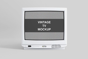 CRV Vintage TV Mockup