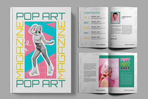 Pop Art Magazine Template