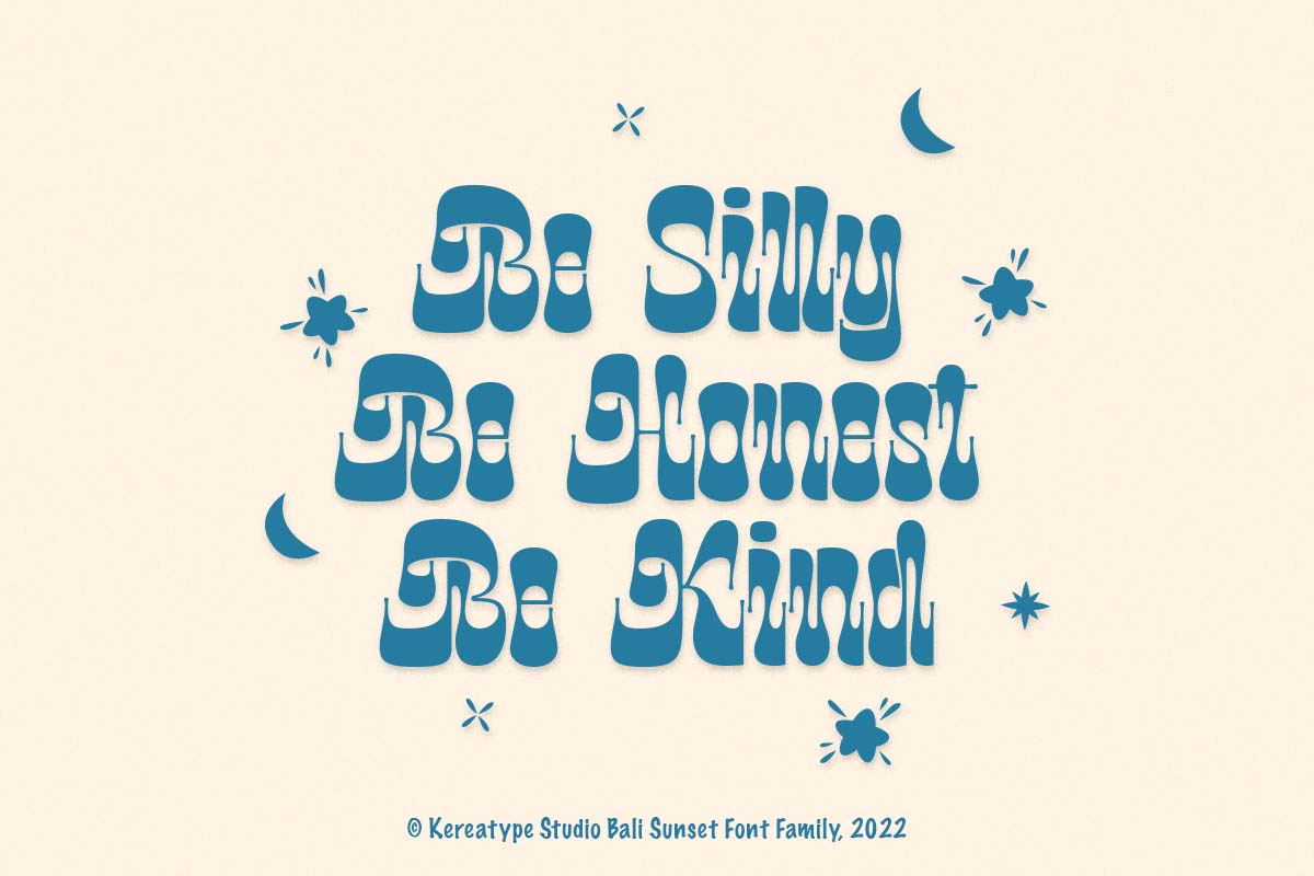 Bali Sunset - Unique Display Font, a Font by Kereatype (Photo 7 of 14)